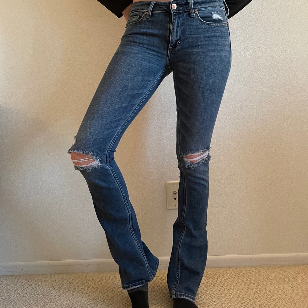 Abercrombie & Fitch low rise bootcut jeans